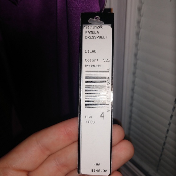 Purple silk dress 💜 - Picture 3 of 3